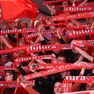 I tifosi al seguito della Futura in Friuli: una grossa delusione anche per loro (Foto Lega Volley Femminile)