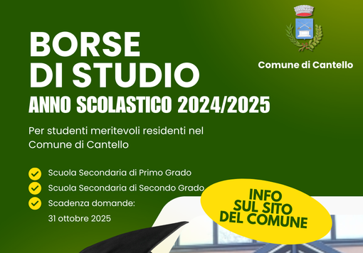 Cantello, in arrivo otto borse di studio per gli alunni del paese Cantello, in arrivo otto borse di studio per gli alunni del paese
