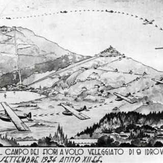 LA VARESE NASCOSTA. Quel lancio dal Campo dei Fiori con ammaraggio sul lago datato 16 settembre 1934