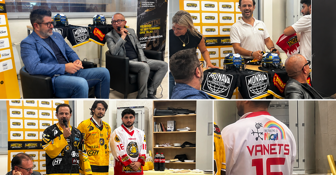 Quattro momenti, tra serenità e divertimento, della presentazione ufficiale alla Coop di Casbeno delle maglie dei Mastini per la stagione 2026/2027 Quattro momenti, tra serenità e divertimento, della presentazione ufficiale alla Coop di Casbeno delle maglie dei Mastini per la stagione 2026/2027