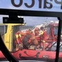 Un momento del salvataggio in un'immagine pubblicata a corredo del post su Facebook da Ismaele Rognoni