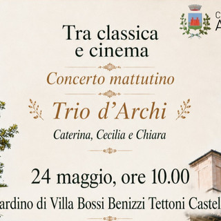 Ad Azzate un concerto al mattino all'aperto, tra musica classica e cinema