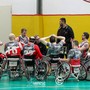 L'HS Amca Elevatori Varese durante un timeout L'HS Amca Elevatori Varese durante un timeout