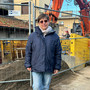 Giuliana Malusardi di Alfa sovrintende il cantiere di via Bainsizza a Varese