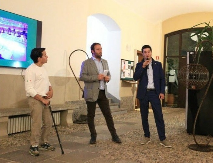 Andreoni e Camarda raccontano insieme a Luca Broggini, presidente del Panathlon Varese