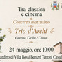 Ad Azzate un concerto al mattino all'aperto, tra musica classica e cinema