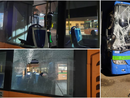 Autobus vandalizzati nella notte al deposito della Stie di Busto