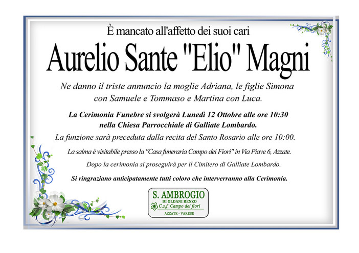 Aurelio Sante "Elio" Magni