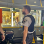 La guardia privata presente oggi su un'autobus urbano di Autolinee Varesine La guardia privata presente oggi su un'autobus urbano di Autolinee Varesine