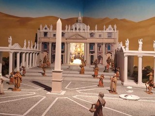 Il presepe "giubilare" realizzato dai volontari nella chiesa parrocchiale di Bedero Valcuvia