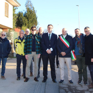 Alcune immagini della visita del ministro Giorgetti a Bardello con Malgesso e Bregano