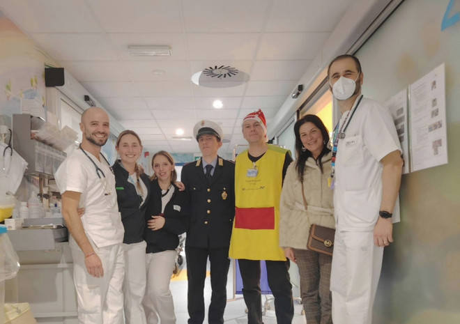 La delegazione del Comune di Brebbia con il persona del Del Ponte La delegazione del Comune di Brebbia con il persona del Del Ponte