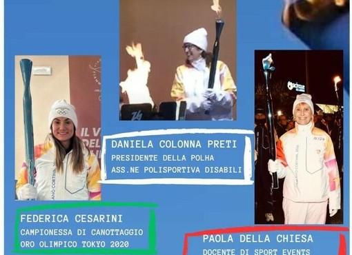 Le tedofore varesine raccontano a Besozzo le emozioni della fiamma olimpica