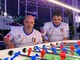 Francesco Bonanno e Luigi Iannone in una foto dalla pagina Facebook della Federazione italiana calcio balilla paraolimpico