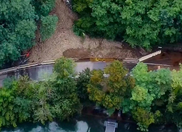 La frana sulla statale 344 La frana sulla statale 344