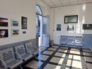 La sala d'aspetto della stazione di Besozzo rimessa a nuovo
