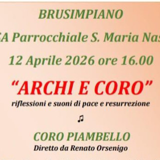 Archi e coro insieme a Brusimpiano per la pace Archi e coro insieme a Brusimpiano per la pace