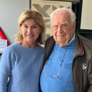 La signora Maria con il ragionier Giancarlo Colombo