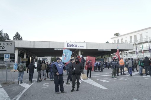 Una delle manifestazioni dei lavoratori Beko del 2024 a Cassinetta Una delle manifestazioni dei lavoratori Beko del 2024 a Cassinetta