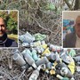 Rifiuti abbandonati in via Baraggioli. Nei riquadri, Matteo Sabba, a sinistra, e Orazio Tallarida, a destra