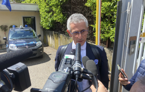 L'avvocato Fabrizio Busignani all'uscita dal carcere dopo l'interrogatorio di Marco Manfrinati