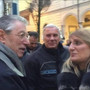 La sindaca di Bodio Eleonora Paolelli con Bossi (foto postata dalla Paolelli su Facebook)