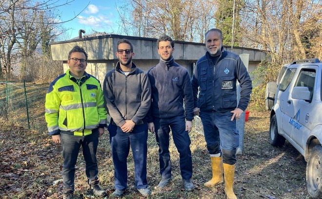 Il team di lavoro a Bedero Valcuvia Il team di lavoro a Bedero Valcuvia