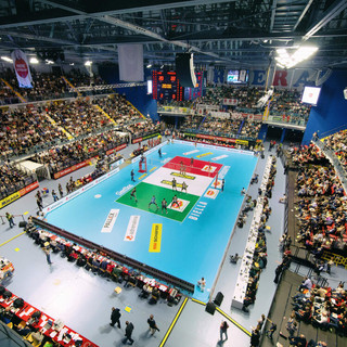 L'impianto di Biella che ospiterà la prima gara di campionato (foto volleybusto.com)