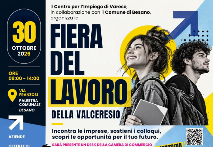 Fiera del lavoro della Valceresio: imprese e candidati si incontrano a Besano per costruire nuove opportunità occupazionali Fiera del lavoro della Valceresio: imprese e candidati si incontrano a Besano per costruire nuove opportunità occupazionali