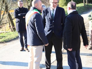 Alcune immagini della visita del ministro Giorgetti a Bardello con Malgesso e Bregano