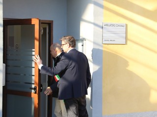 Alcune immagini della visita del ministro Giorgetti a Bardello con Malgesso e Bregano