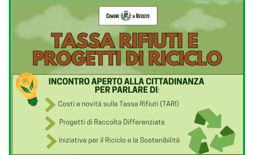 A Besozzo una serata sulla tassa rifiuti e progetti di riciclo A Besozzo una serata sulla tassa rifiuti e progetti di riciclo
