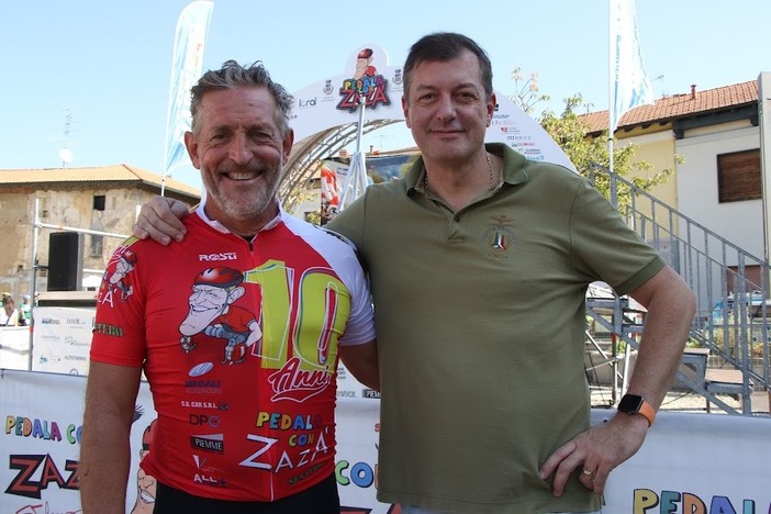 Stefano Zanini e il sindaco di Gorla Maggiore, Pietro Zappamiglio (foto a cura di Roberto Bof) Stefano Zanini e il sindaco di Gorla Maggiore, Pietro Zappamiglio (foto a cura di Roberto Bof)