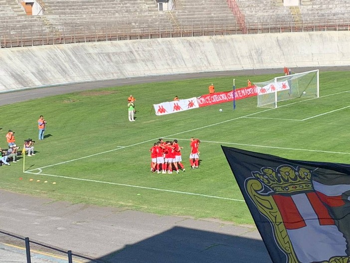Beretta gol per l'1-0 del Varese Beretta gol per l'1-0 del Varese
