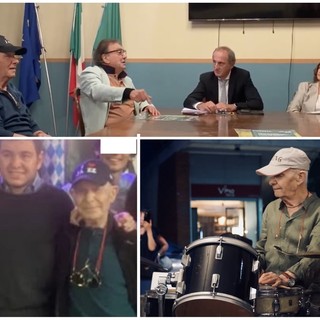 I volti di Gianni: la vulcanica presentazione di Eventi in Jazz, con il vicesindaco Folegani da Gemia tempo fa e in una foto di Filippo D'Angelo I volti di Gianni: la vulcanica presentazione di Eventi in Jazz, con il vicesindaco Folegani da Gemia tempo fa e in una foto di Filippo D'Angelo
