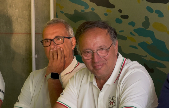 A destra il nuovo direttore tecnico della Canottieri Varese Renato Gaeta, al suo fianco l'allenatore Mignemi