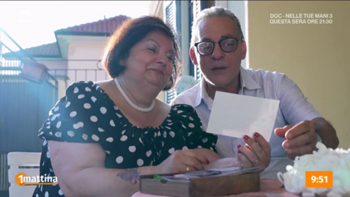 Sposi dopo una separazione durata decenni: Adriana e Riccardo a Unomattina Estate Sposi dopo una separazione durata decenni: Adriana e Riccardo a Unomattina Estate
