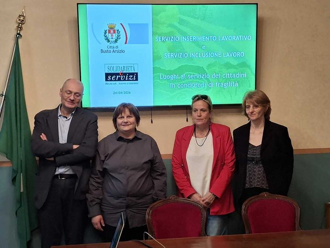 Da sinistra, Filippo Oldrini, Elena Olgiati, Paola Reguzzoni, Simona Mocchetti