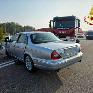 L'auto guidata dal 73enne coinvolta nell'incidente mortale di Cassano Magnago dove ha perso la vita Pierina Buffon