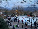 La pista di pattinaggio su ghiaccio di Cuasso al Monte che sarà teatro di uno spettacolo con Laudadio e il sindaco Bonora