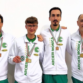 Tiro con l'arco, due ori e un bronzo per la CAM agli italiani indoor di Roma
