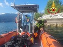 Le ricerche del 21enne che si è inabissato nelle acque del lago Maggiore a Caldè Le ricerche del 21enne che si è inabissato nelle acque del lago Maggiore a Caldè