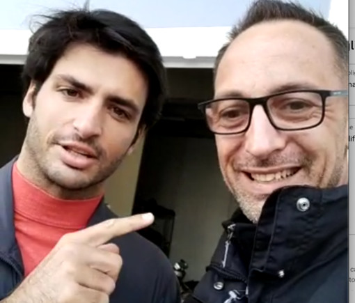 Carlos Sainz e Gianpiero Mazzoleni nel video del Ferrari Club Castenedolo