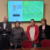 Da sinistra, Filippo Oldrini, Elena Olgiati, Paola Reguzzoni, Simona Mocchetti