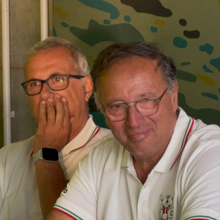 A destra il nuovo direttore tecnico della Canottieri Varese Renato Gaeta, al suo fianco l'allenatore Mignemi