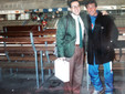 Antonio con Massimo Perucchetti ai temi della mitica Argo Varese dell'hockey