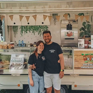 Francesca e Luca di "Natura in moto" azienda agricola di Capronno ad Angera