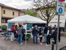 Un gazebo di protesta per le tariffe Coinger