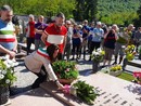L'omaggio di Cittiglio sulla tomba di Alfredo Binda
