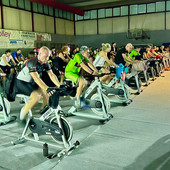 La maratona di spinning a Castiglione Olona contro la Sla